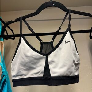 Nike Women's Black and White Sports Bra